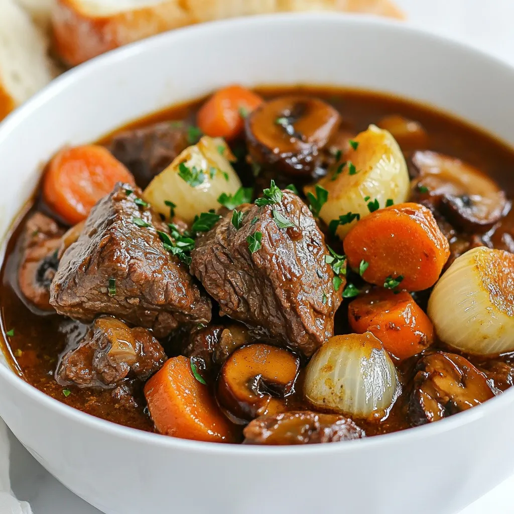 Classic Beef Bourguignon Rich and Flavorful Dish