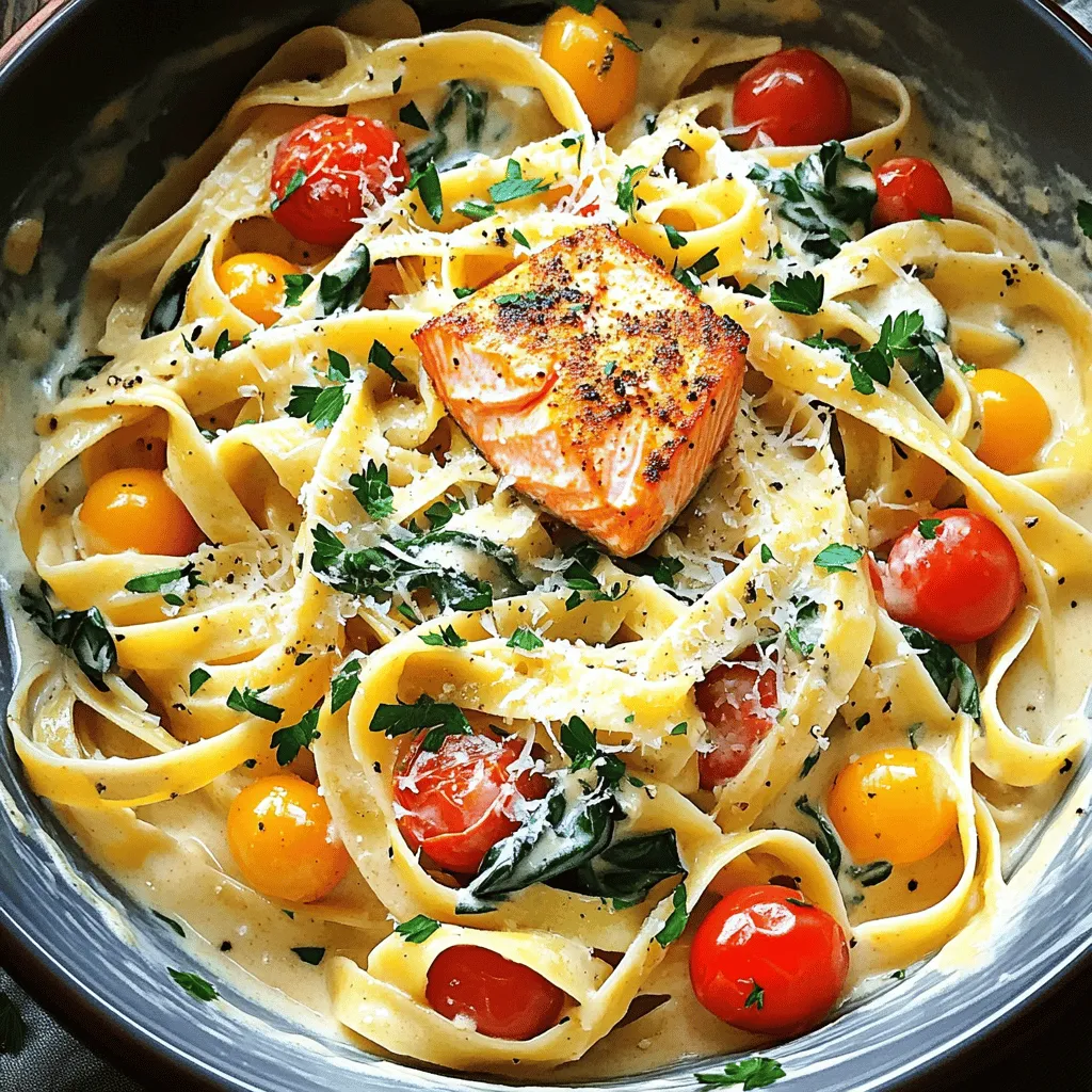One Pot Creamy Cajun Salmon Pasta Quick and Easy Dish