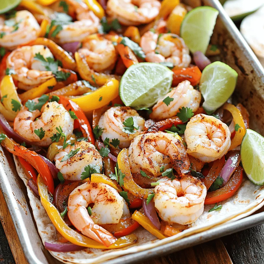 Sheet Pan Shrimp Fajitas Easy and Flavorful Meal
