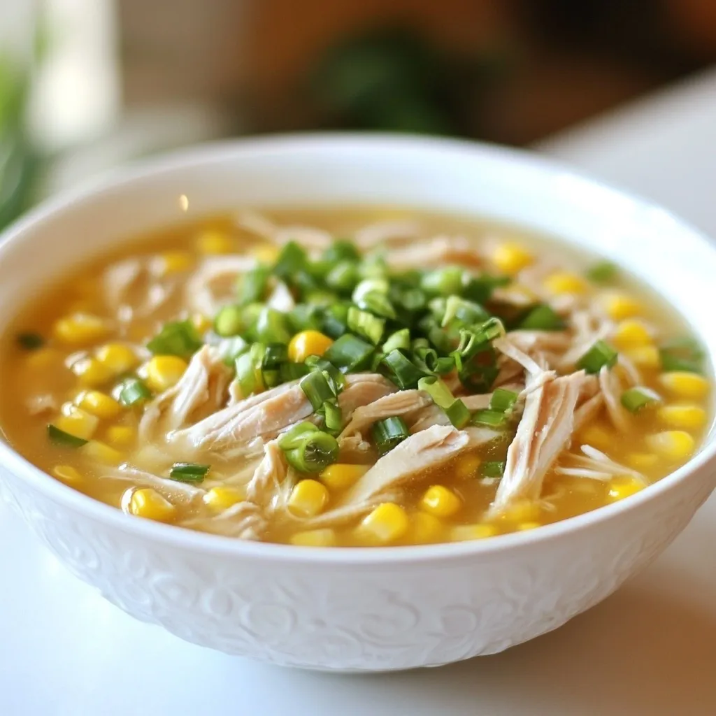 Chinese Chicken &#038; Corn Soup Flavorful Comfort Dish
