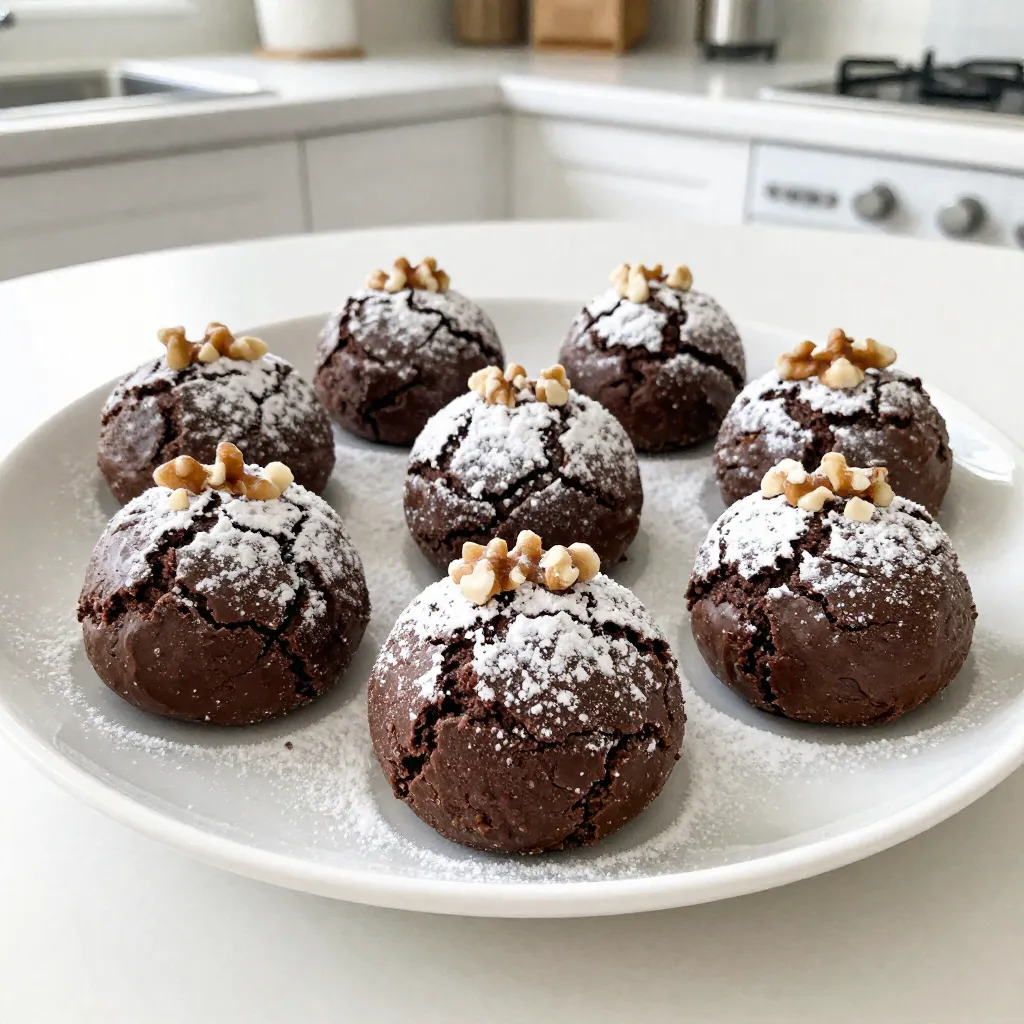Chocolate Snowball Cookies Irresistible Treat Idea