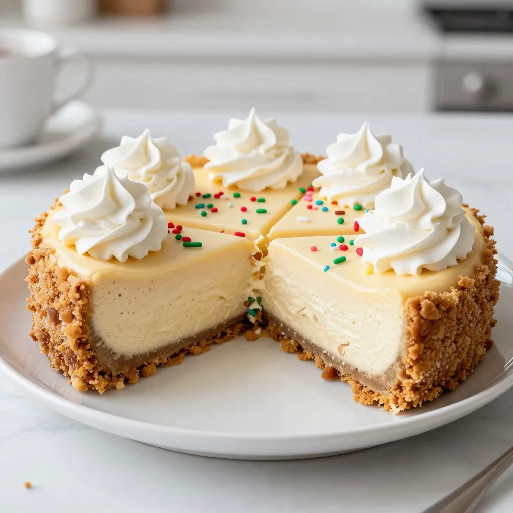 Christmas Sugar Cookie Cheesecake Delightful Treat