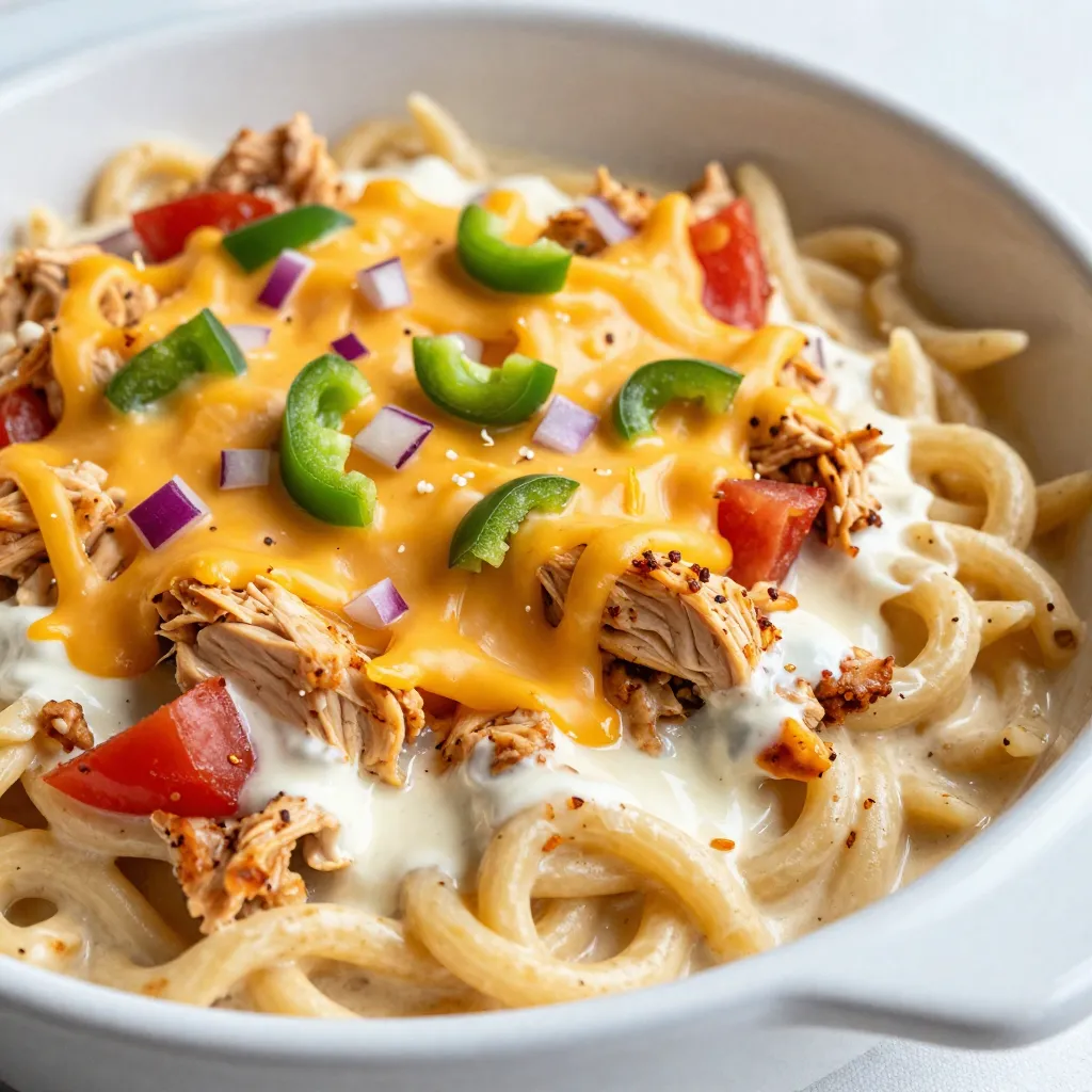 Rotel Chicken Spaghetti Casserole Flavor Burst Dish