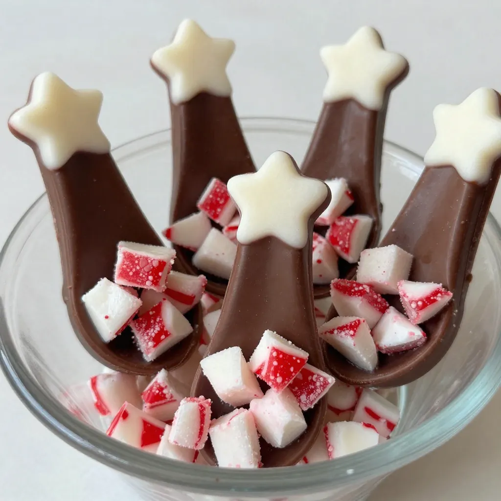 Peppermint Candy Spoons Delightful Holiday Treat