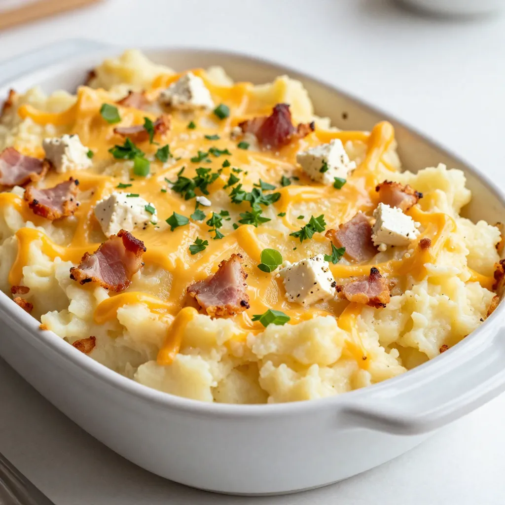 Loaded Mashed Potato Casserole Comfort Food Delight