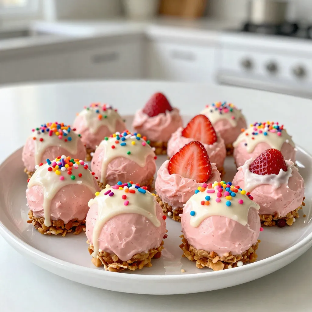 Strawberry Cheesecake Truffle Balls Delightful Treat