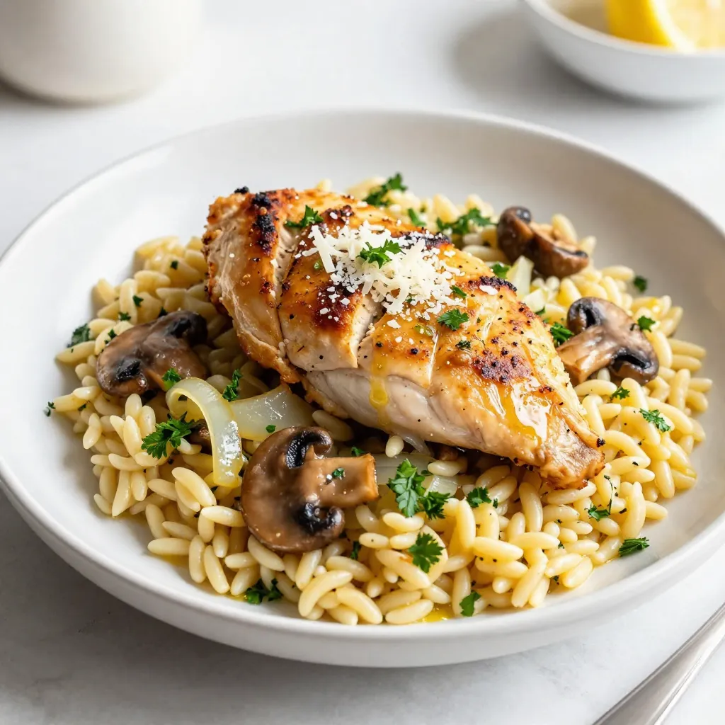 Marsala Chicken Orzo Flavorful and Simple Meal
