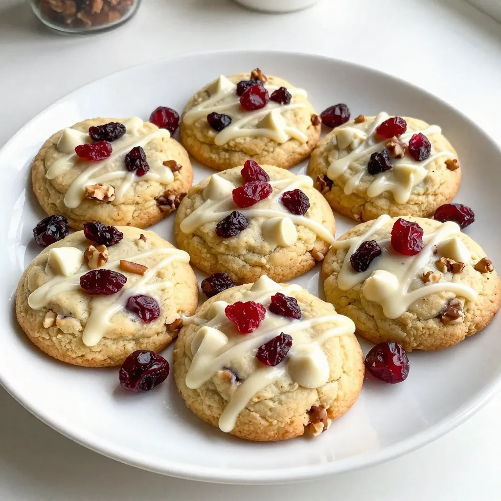 White Chocolate Cranberry Cookies Tasty Treat Recipe