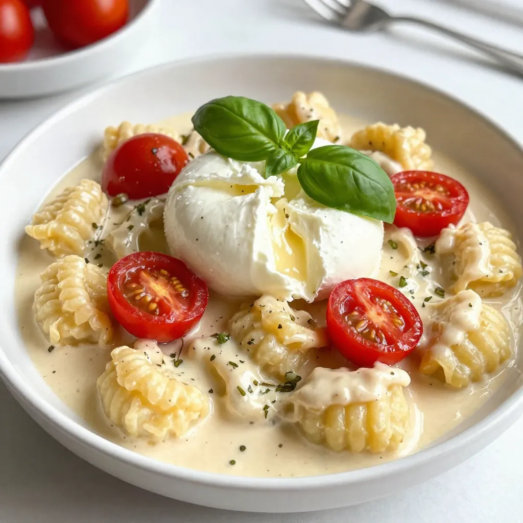 Creamy Tomato Gnocchi with Burrata Delightful Recipe