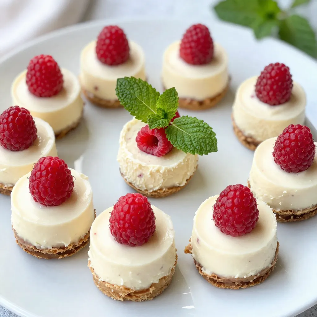 White Chocolate Raspberry Cheesecake Bites Delight