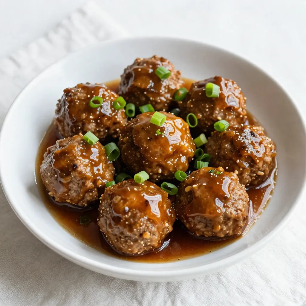 Slow Cooker Honey Garlic Meatballs Juicy and Easy Dish