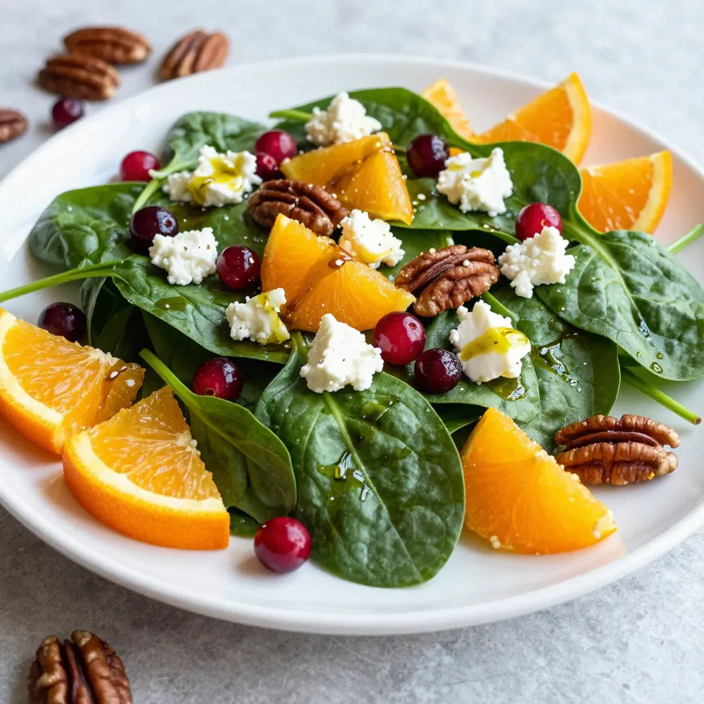 Cranberry Spinach Salad Fresh and Flavorful Delight