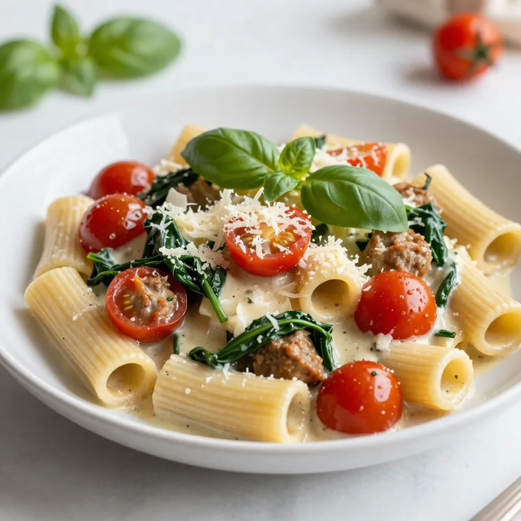 Creamy Italian Sausage Rigatoni Delightful Dinner Dish