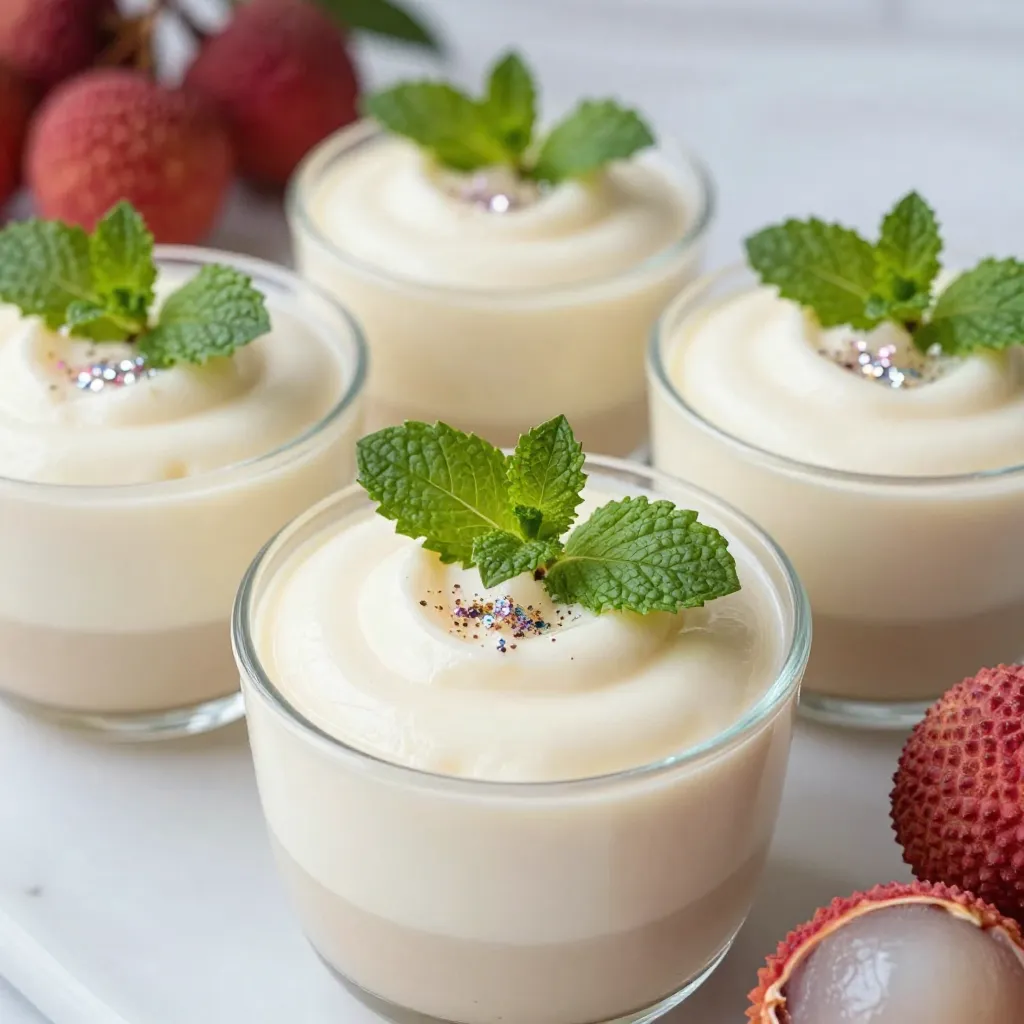 Lychee Christmas Mousse Delightfully Creamy Treat