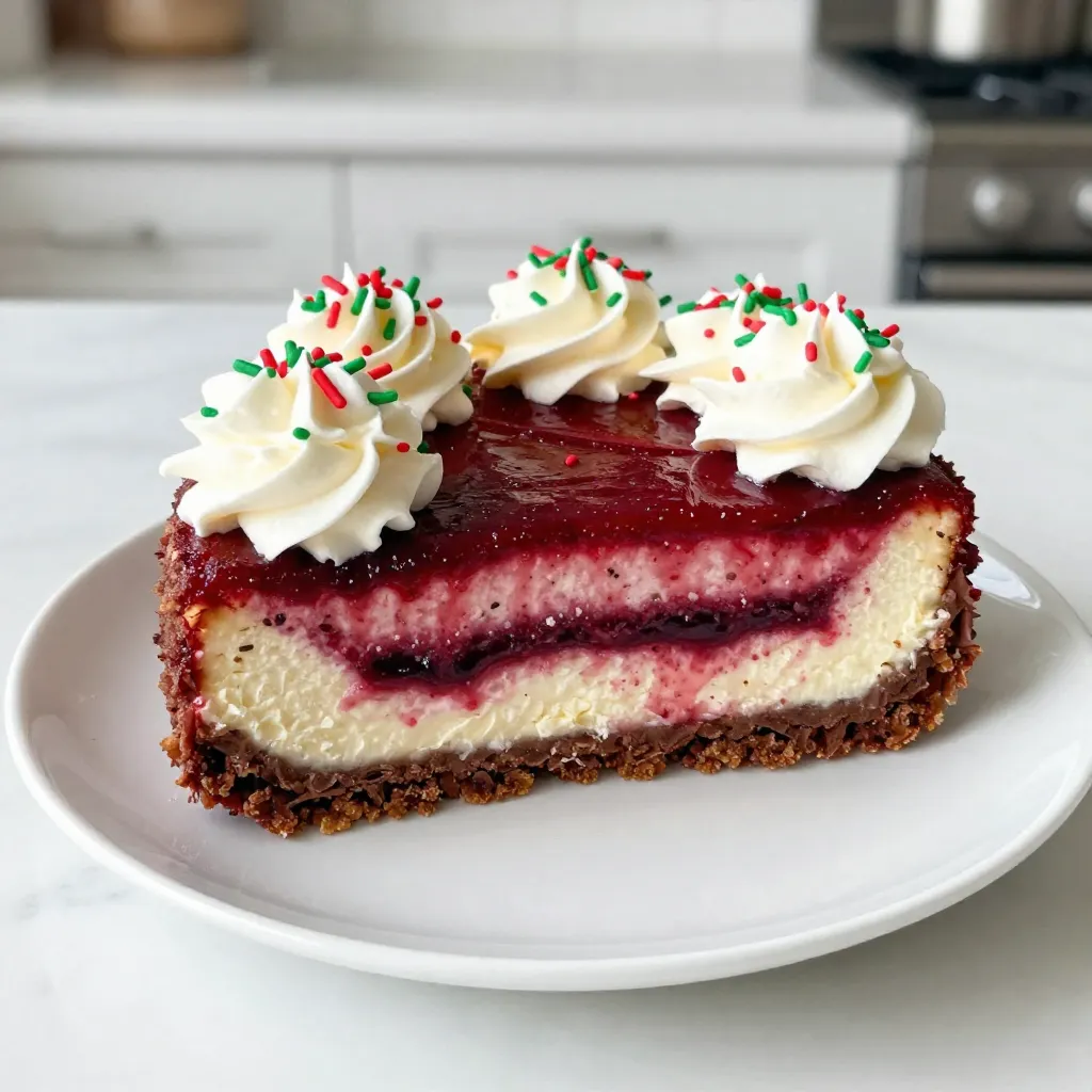 Red Velvet Christmas Cheesecake Delightful Holiday Treat