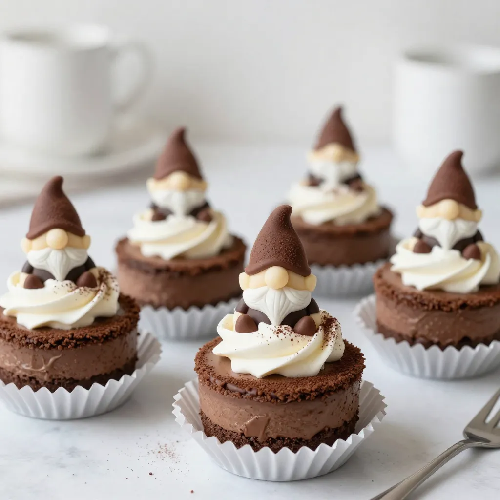 Chocolate Gnome Cheesecakes Delightful and Simple Recipe
