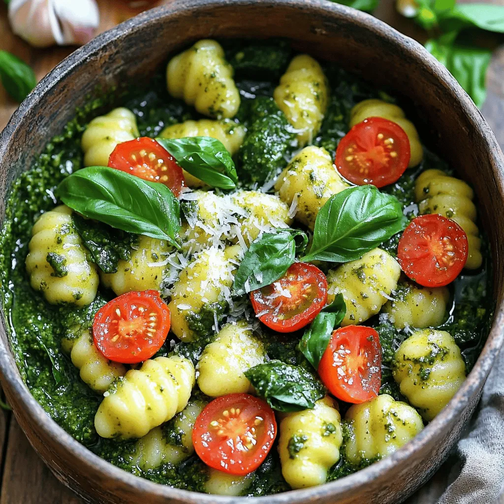 One Pot Pesto Gnocchi with Spinach Flavorful Meal