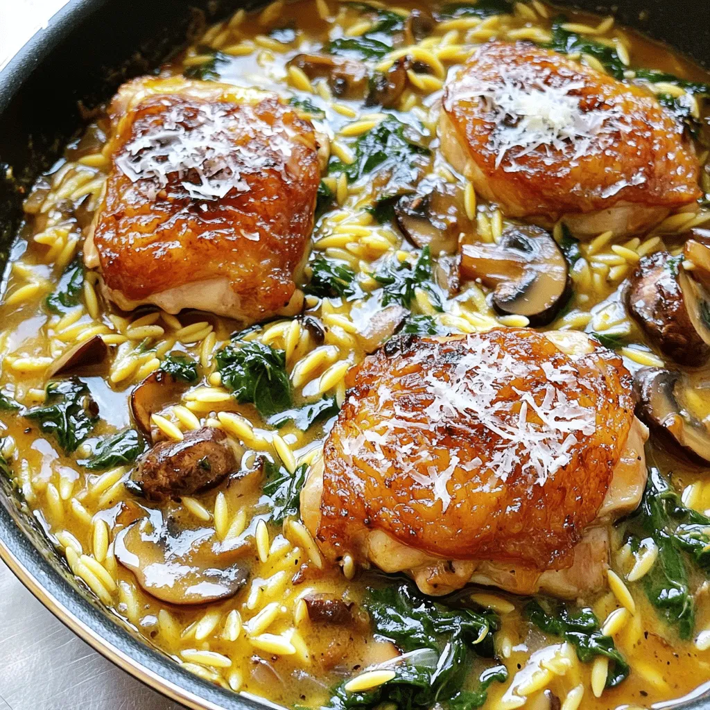 Marsala Chicken Orzo Skillet Flavorful One-Pan Dish