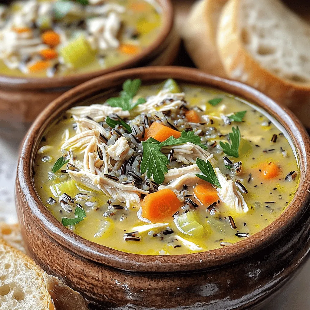 Slow Cooker Chicken &#038; Wild Rice Soup Comfort Dish