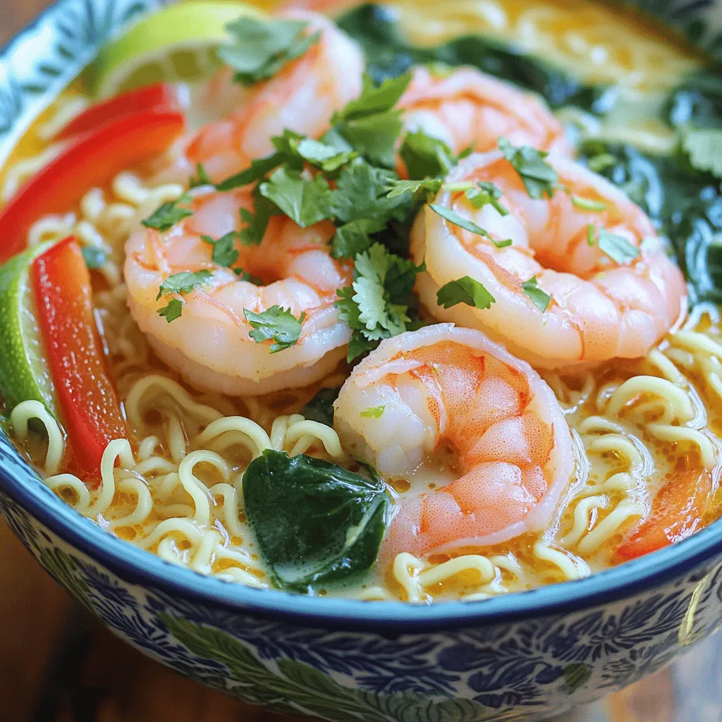 Coconut Lime Shrimp Ramen Flavorful and Simple Meal