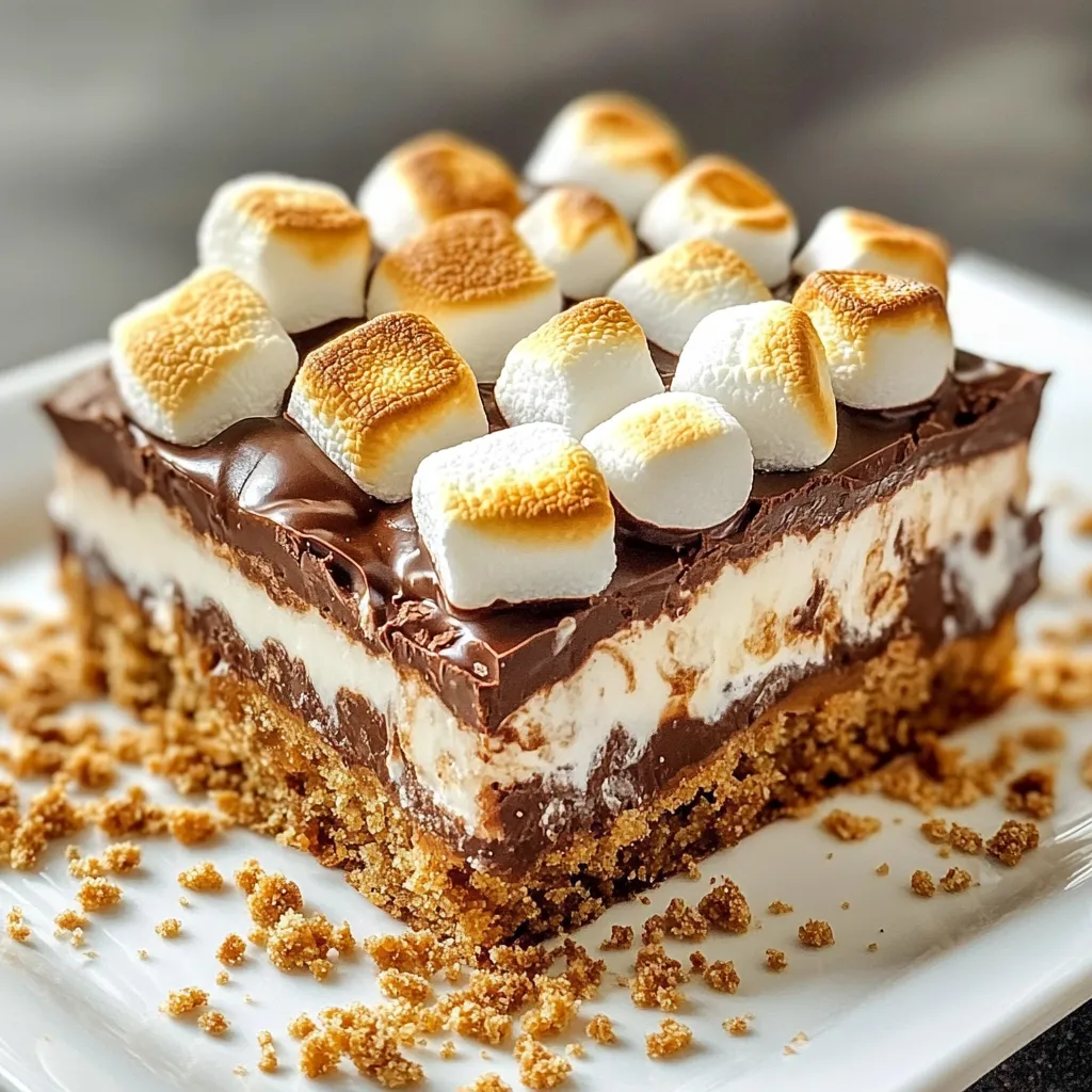 Smore Bars Delightful Treat for Any Occasion