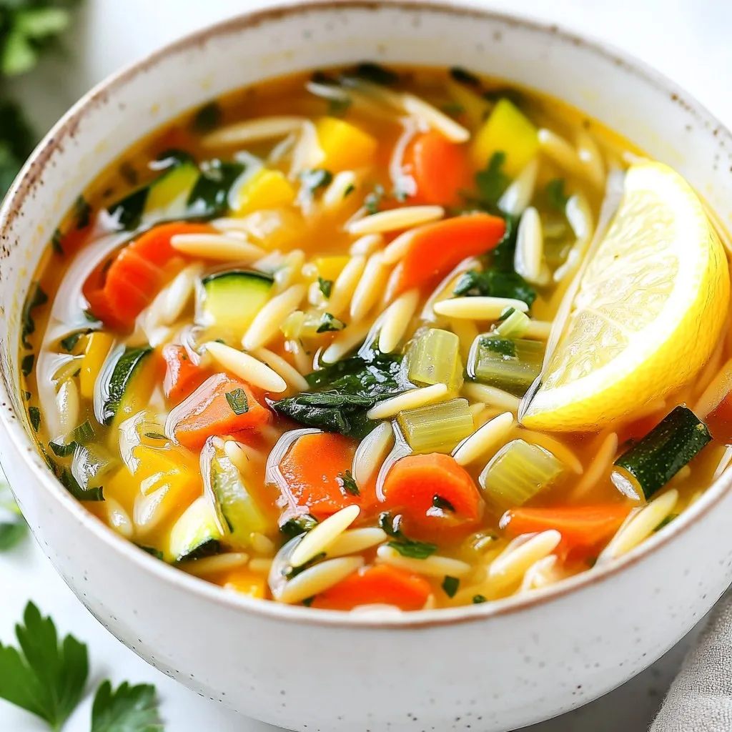 Vegetable Orzo Soup Hearty and Satisfying Meal