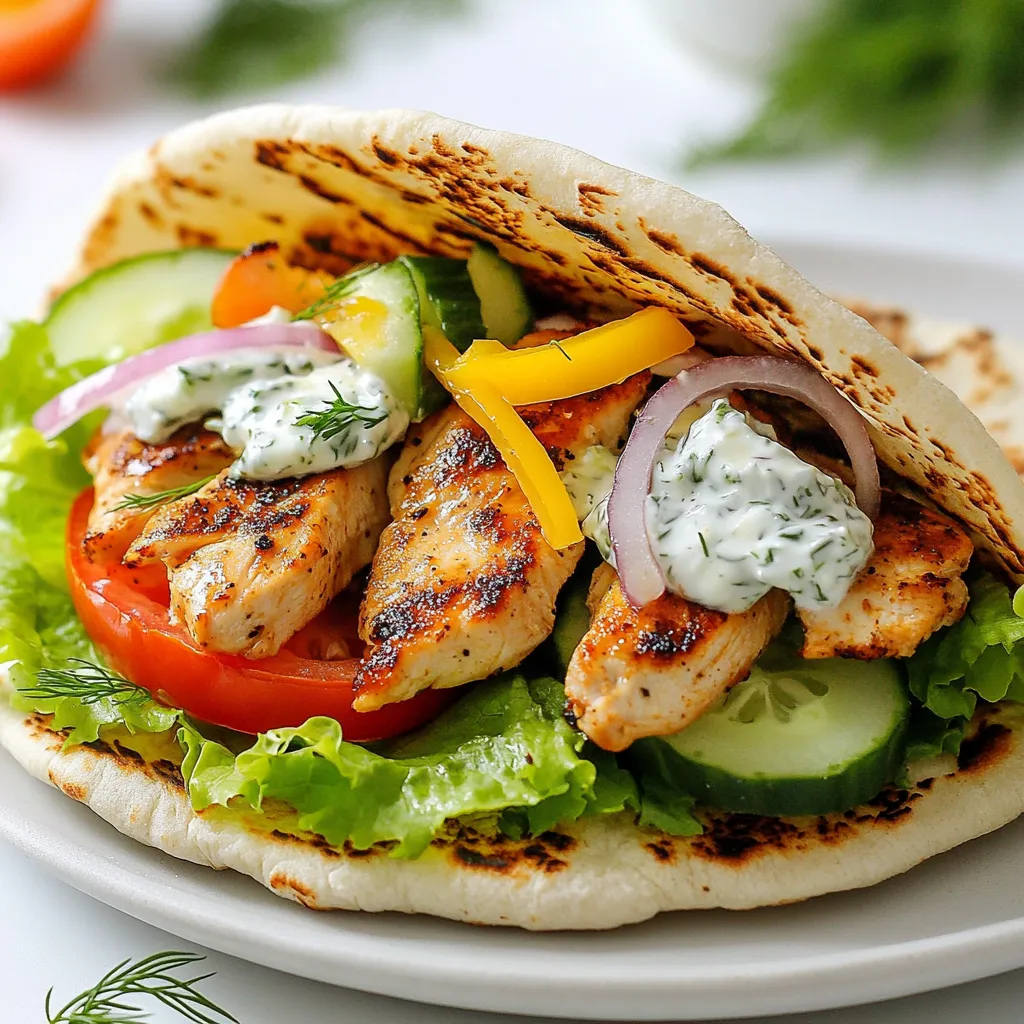 Chicken Gyros with Tzatziki Flavorful Greek Delight