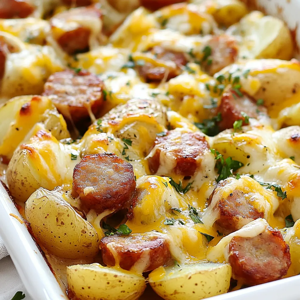 Cheesy Ranch Potatoes and Smoked Sausage Delight
