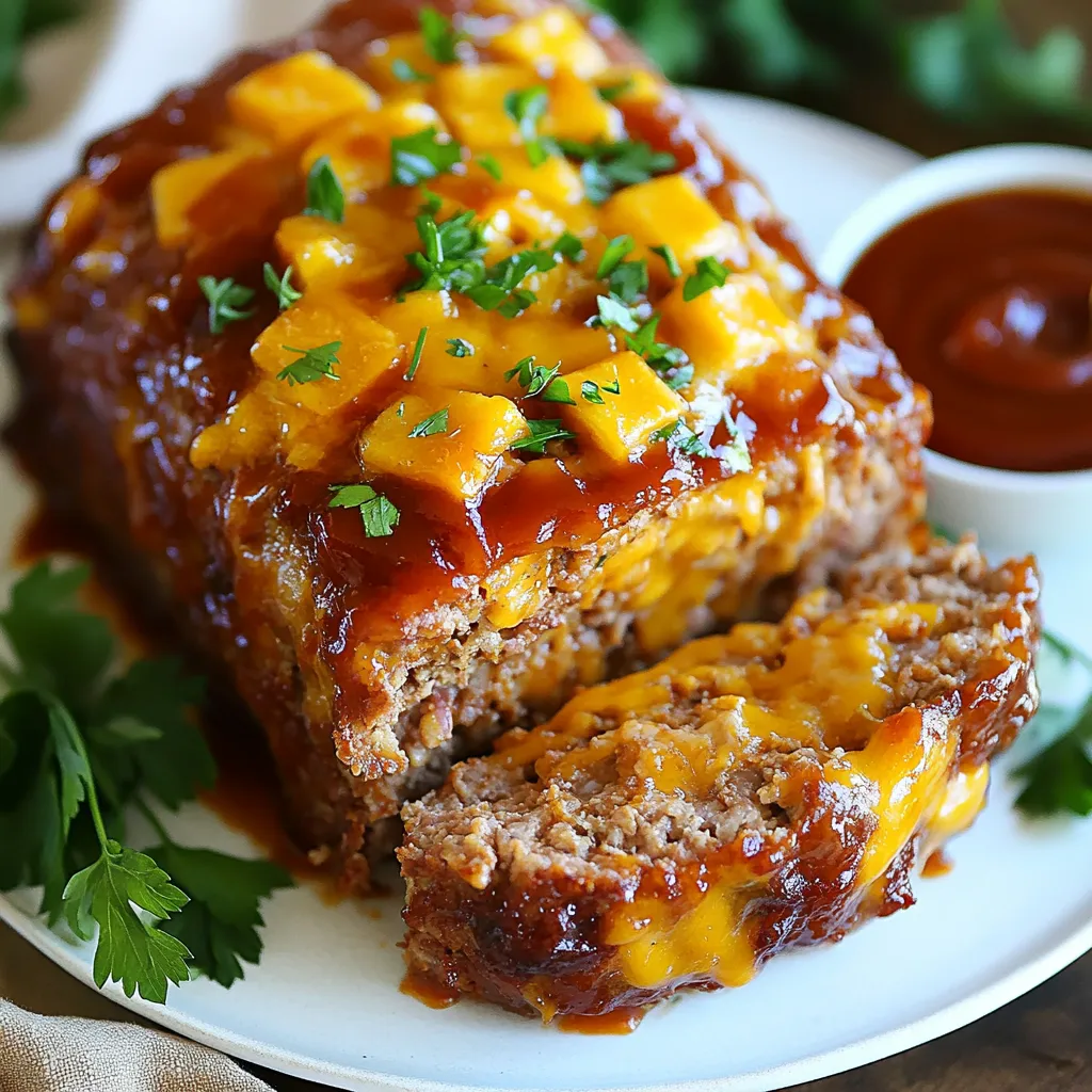 BBQ Cheddar Meatloaf Flavorful and Filling Delight
