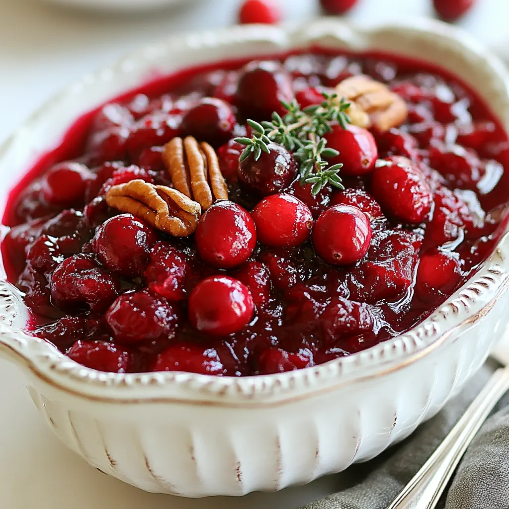 Cranberry Sauce with Maple Bourbon Flavor Burst