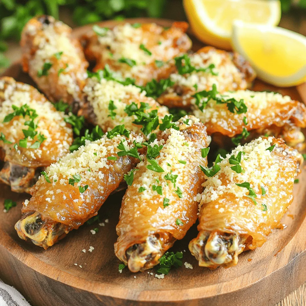 Air Fryer Garlic Parmesan Wings Flavorful and Crispy