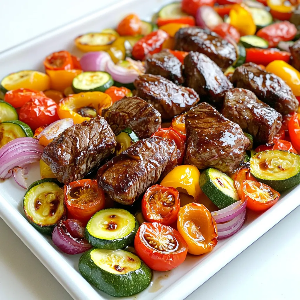 Balsamic Steak Tips Sheet Pan Dinner Delight