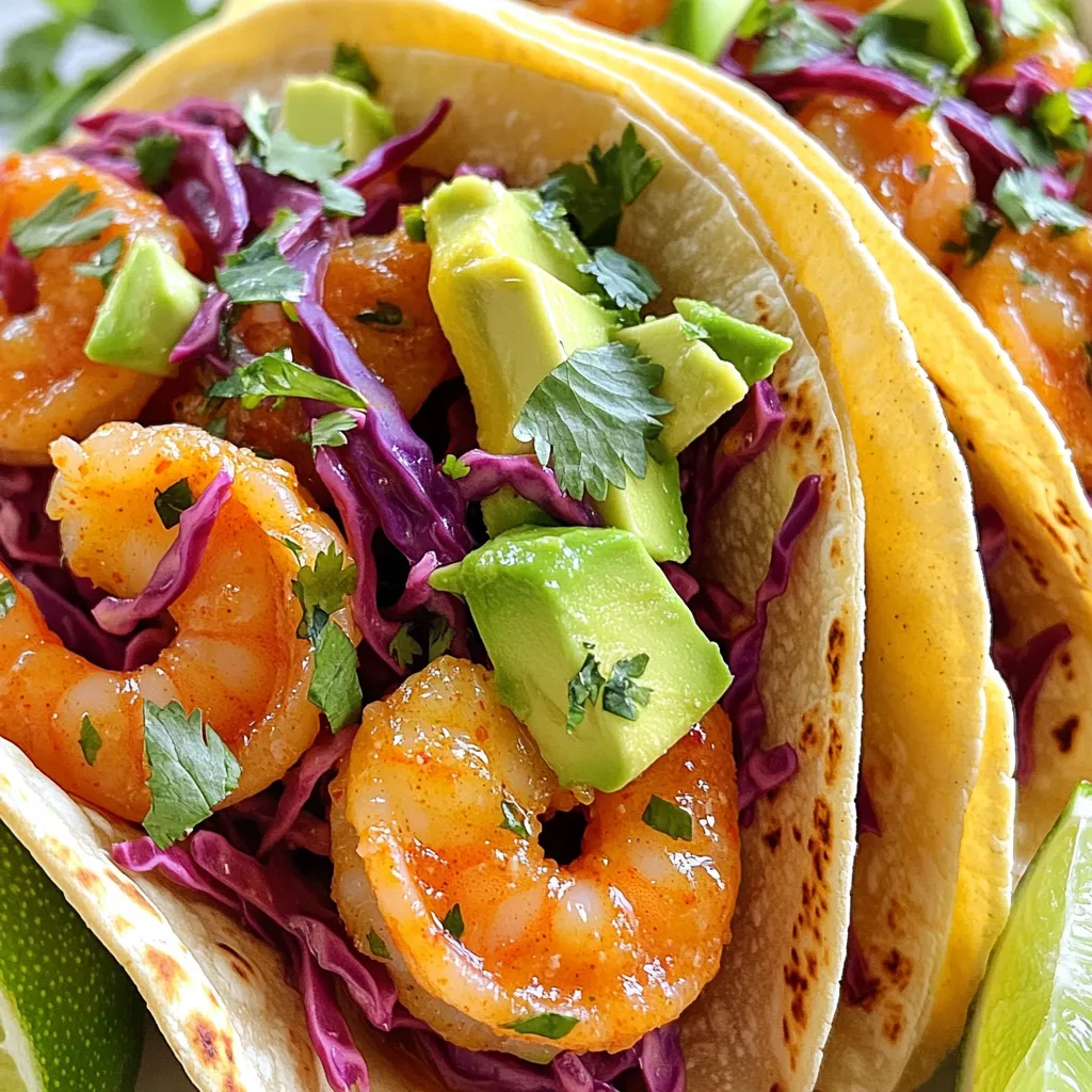 Minute Spicy Garlic Butter Shrimp Tacos Delight