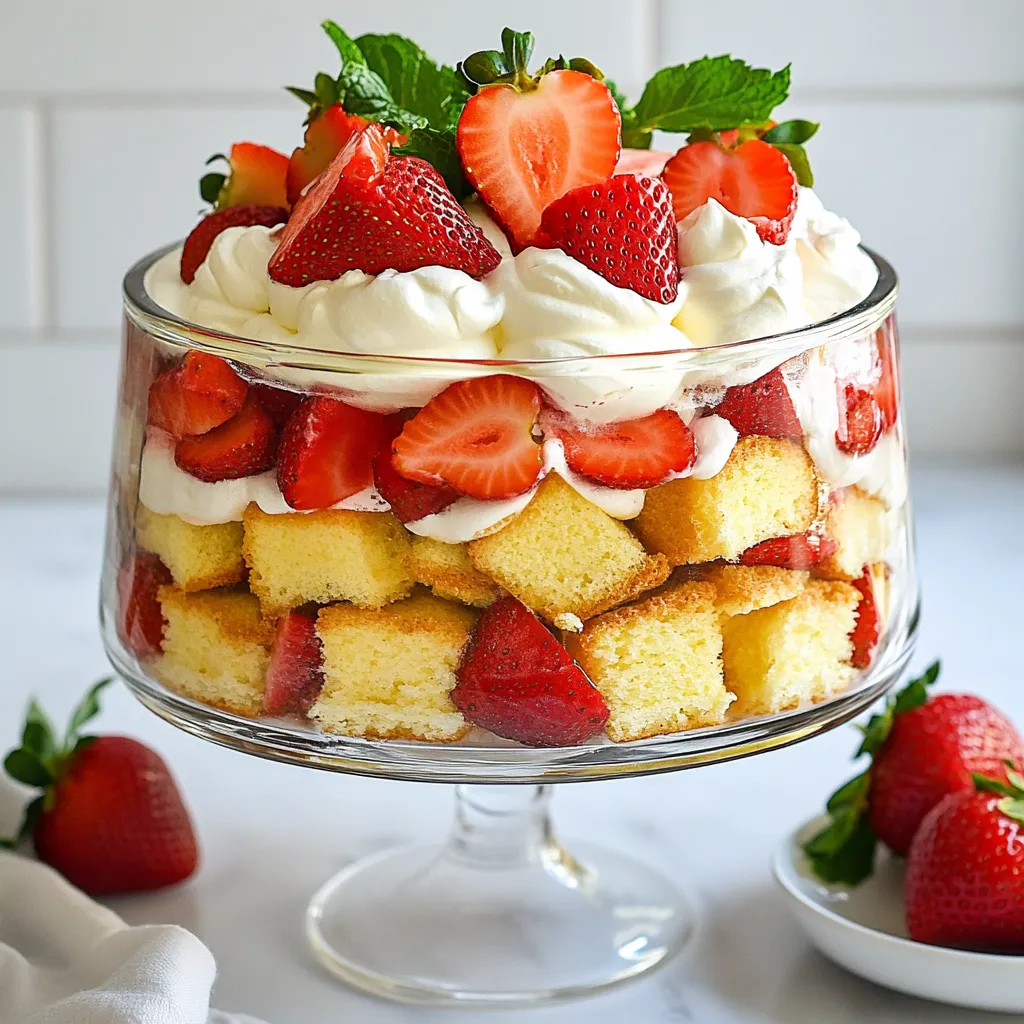 Strawberry Shortcake Trifle Delightful Dessert Recipe