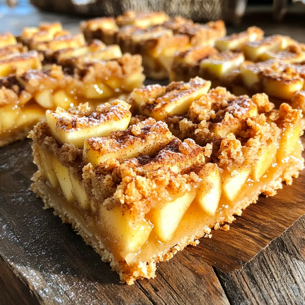 Cinnamon Apple Crumble Bars Easy and Delicious Treat