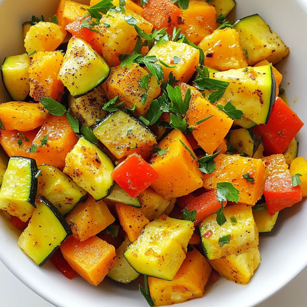 Zucchini Sweet Potato Skillet Flavorful and Healthy Dish