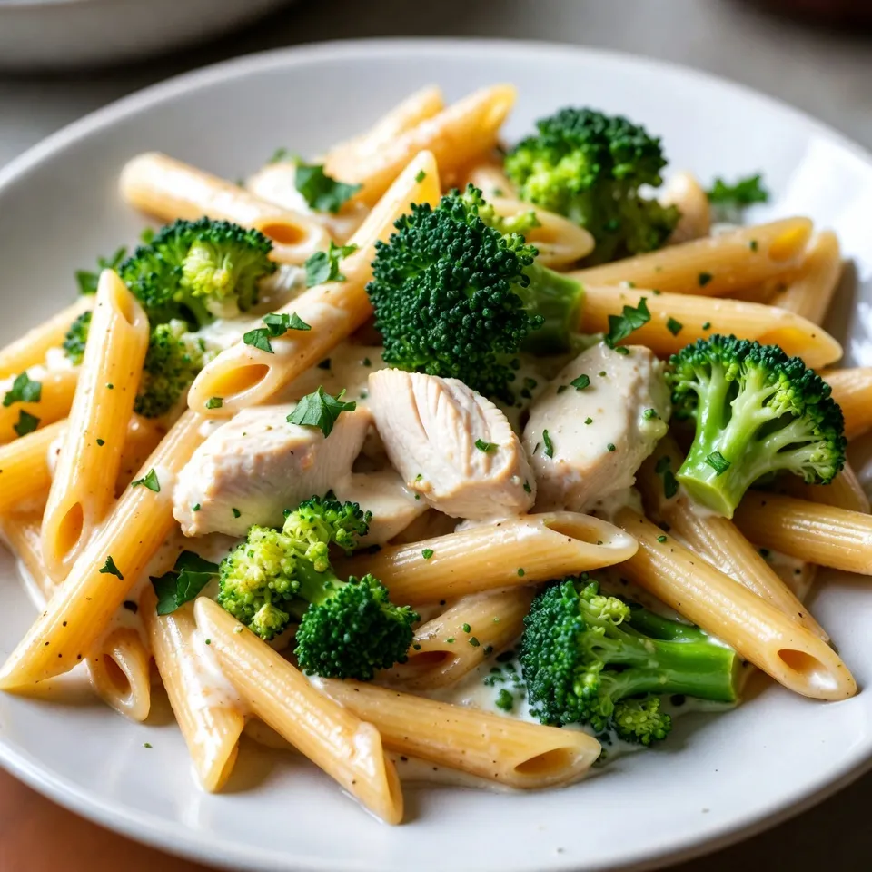Chicken Broccoli Pasta Delightful and Creamy Meal