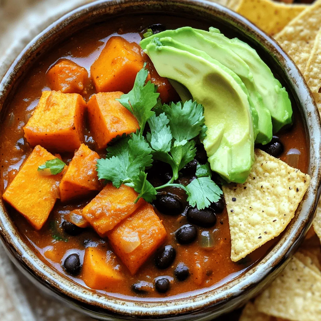 Sweet Potato Black Bean Chili Hearty and Healthy Dish