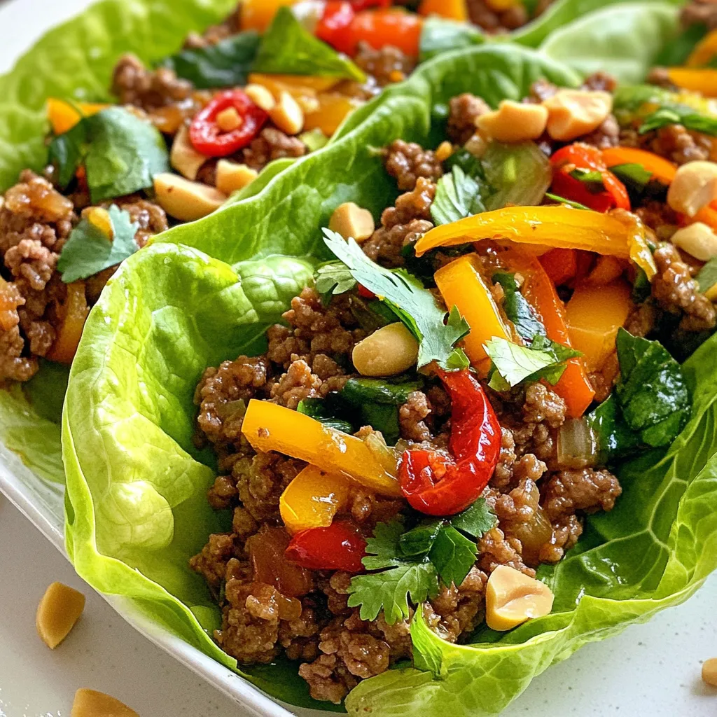 Asian Ground Beef Lettuce Wraps Tasty and Simple Meal