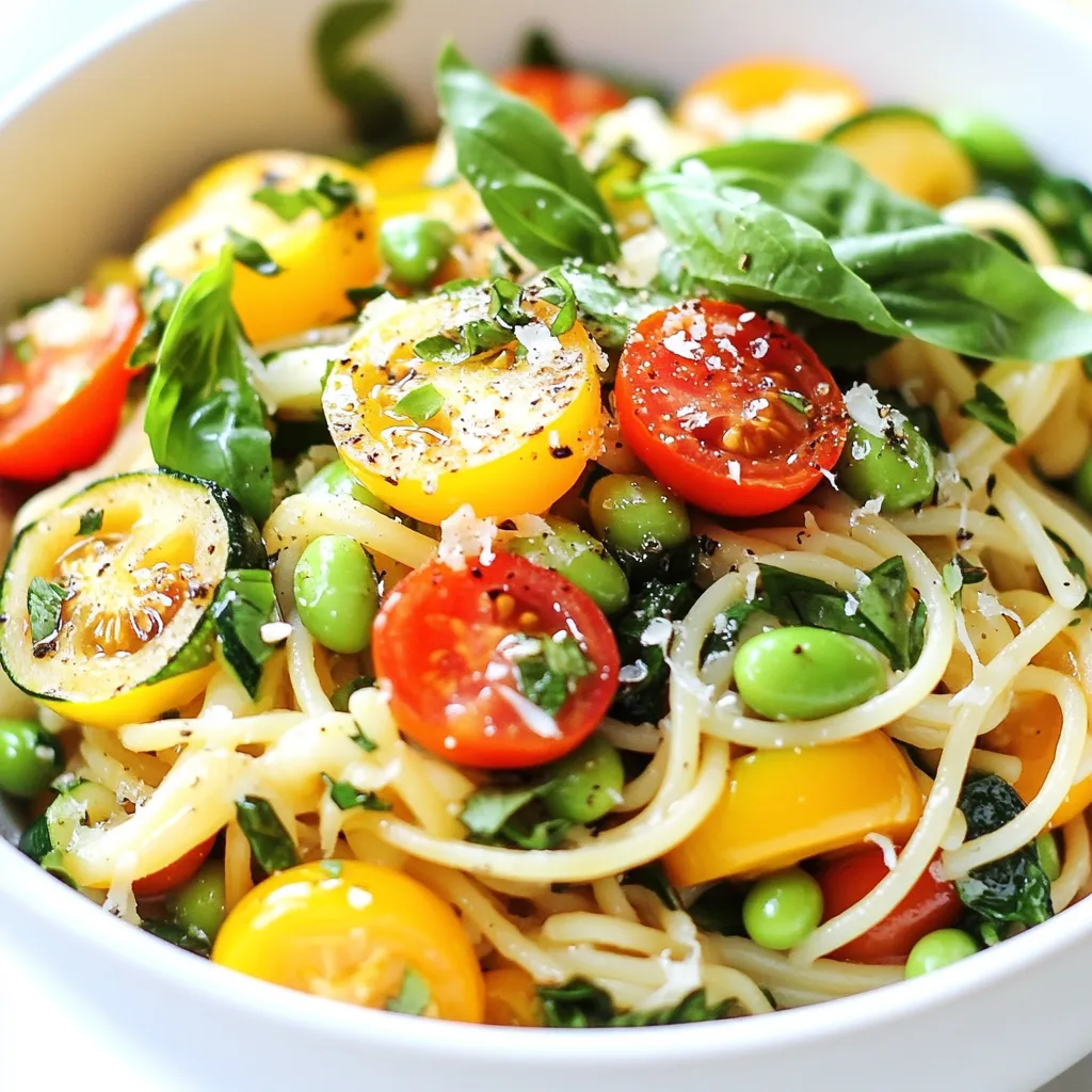 Savory Summer Garden Pasta Fresh and Flavorful Dish