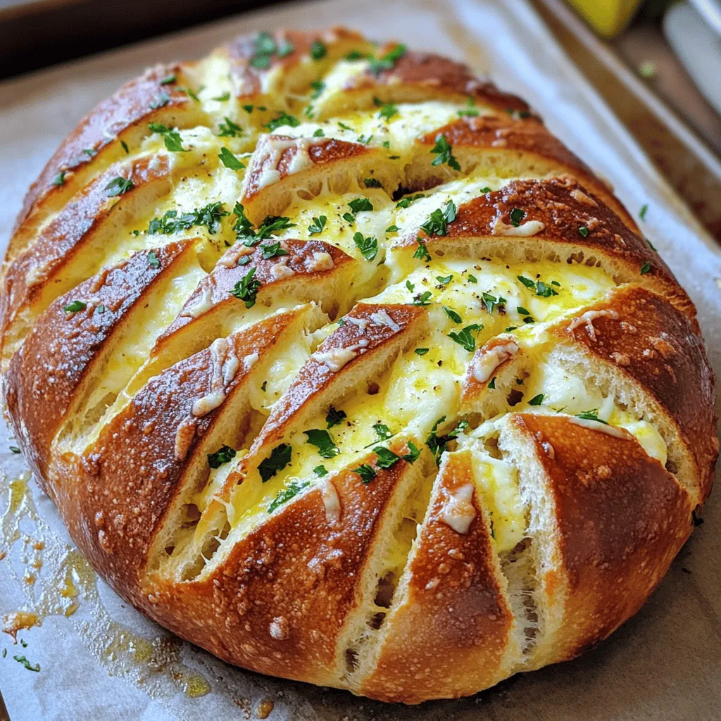 Cheesy Garlic Parmesan Pull-Apart Bread Delight