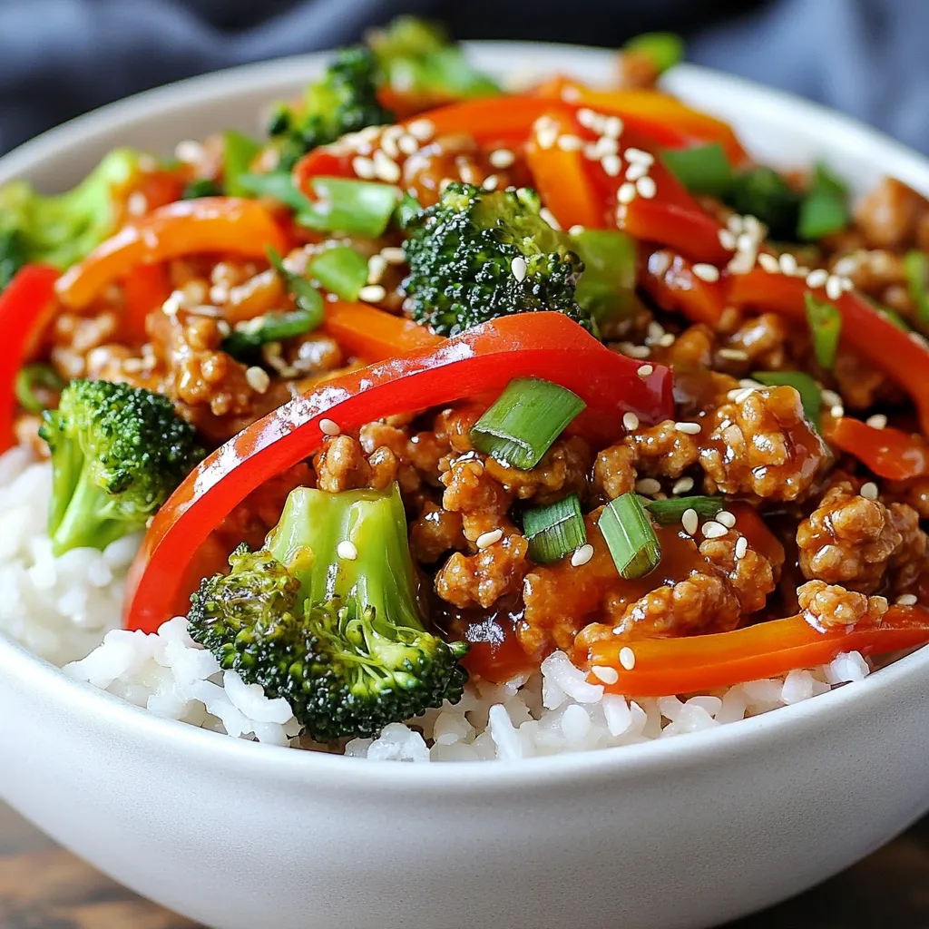 Ground Turkey Teriyaki Stir Fry Quick and Simple Meal