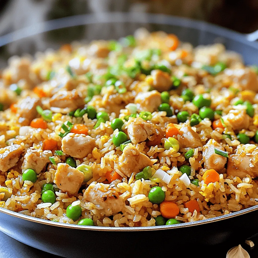 Crispy Garlic Chicken Fried Rice Quick and Flavorful Meal