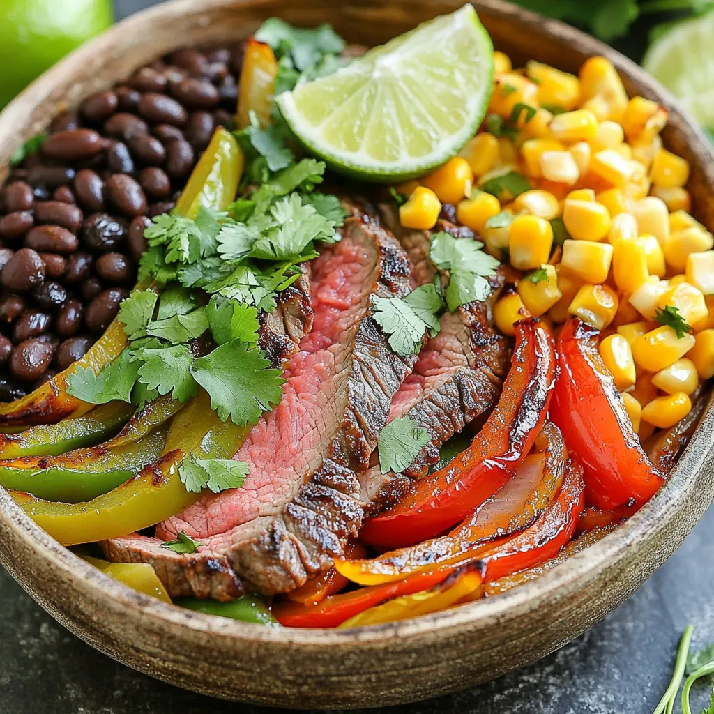 Fajita Steak Sheet Pan Bowls Flavorful and Easy Meal