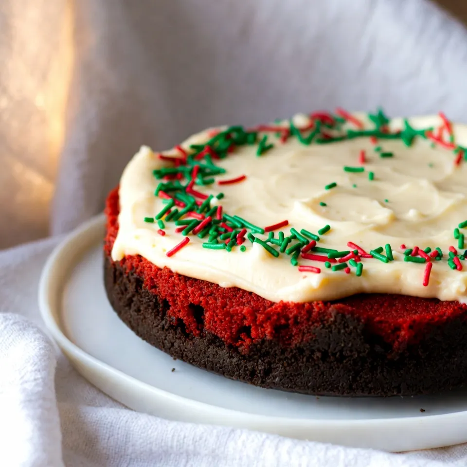 Christmas Red Velvet Cheesecake Irresistible Treat