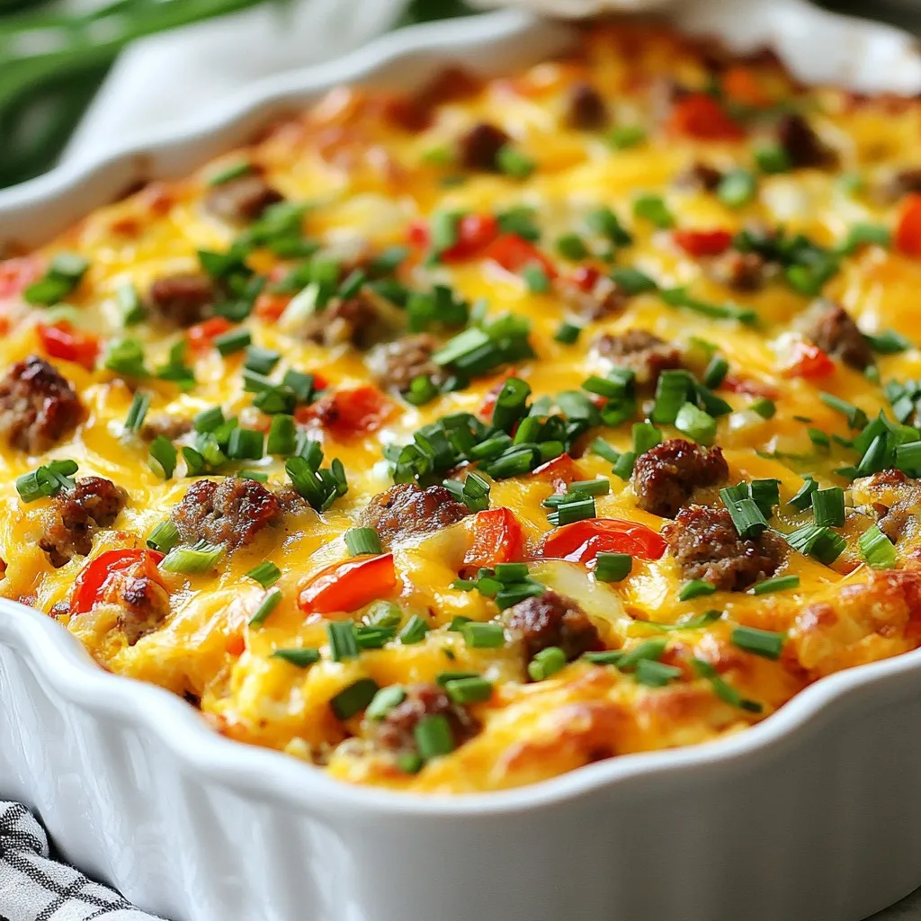 Savory Sausage &#038; Cheese Breakfast Bake Delight