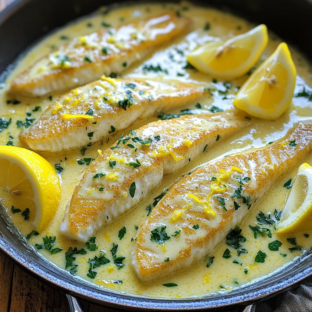 One-Pan Creamy Lemon Butter Tilapia Delight