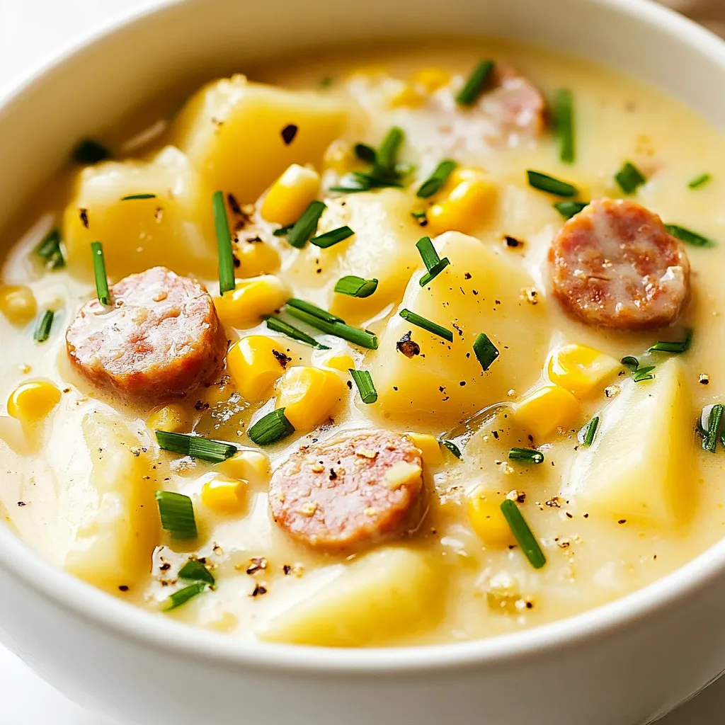 Potato Sausage Chowder Hearty and Comforting Meal