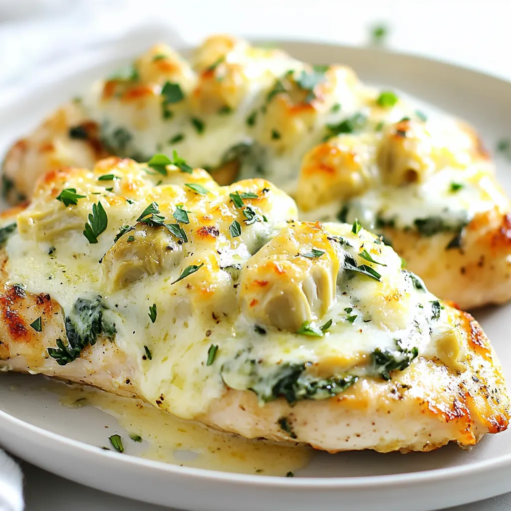 Weeknight Spinach Artichoke Chicken Quick and Easy Meal