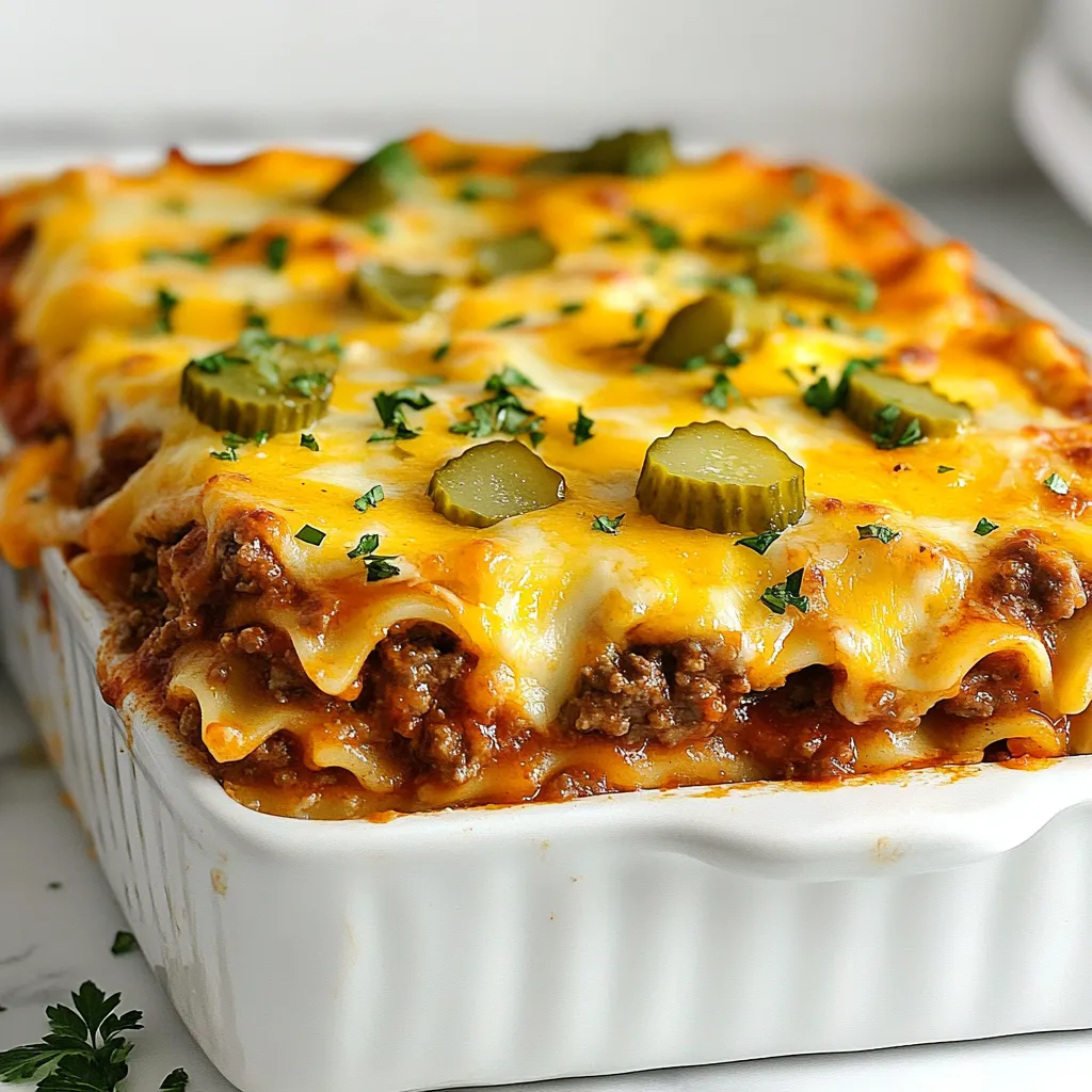 Cheeseburger Lasagna Bake Tasty and Easy Family Meal